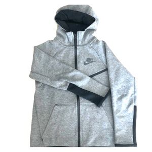 Nike grey zip up hoodie